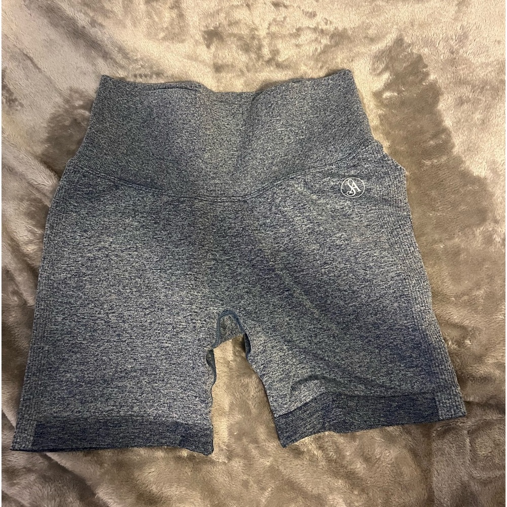 blue workout shorts